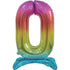 Large Number Air Filled Standing Foil Balloon 76cm Each