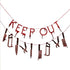 Bad Blood Keep Out Bunting Banner 1.5m 2pk