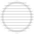 Stripes Round NPC Lunch Paper Plates 23cm 8pk