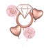 Future Mrs And She Said Yes Blush Wedding Balloon Bouquet 5pk