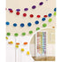 Glitter Round String Decorations 2m 6pk