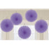 Mini Fan Decorations 6in 5pk