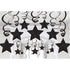 Shooting Stars Plastic Mega Value Pack Swirl Decorations 30pk