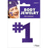 Purple #1 Body Jewelry 12cm x 8.8cm Each