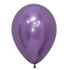 Metallic Reflex Violet Latex Balloons 30cm 12pk