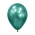 Metallic Reflex Aurora Green Latex Balloons 30cm 12pk