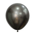 Silk Midnight Grey Latex Balloons 45cm 6pk