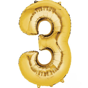 Numeral SuperShape Foil Balloon 86cm Each