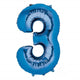 Numeral SuperShape Foil Balloon 86cm Each