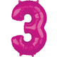 Numeral SuperShape Foil Balloon 86cm Each
