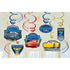 Cars 3 Hanging Swirls Decorations 12pk
