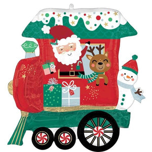 North Pole Express SuperShape Foil Balloon 71cm x 71cm Each