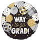 Way to Go Grad Balloons Foil Balloon 45cm Each