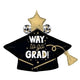 Way to Go Grad Cap SuperShape Foil Balloon 83cm Each