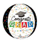 Grad Party Pom-Pom & Stars Orbz Balloon 38cm x 40cm Each