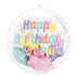 Pearlised Birthday Insiders Foil Balloon 50cm x 50cm Each