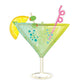 Cocktail Surprise Birthday SuperShape Foil Balloon 73cm x 91cm Each