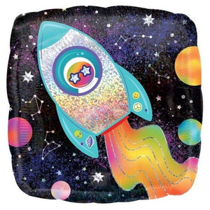 Holographic Outer Space Foil Balloon 45cm Each