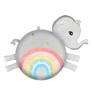 Roly Polies Satin Baby Elephant Foil Balloon 53cm x 53cm Each
