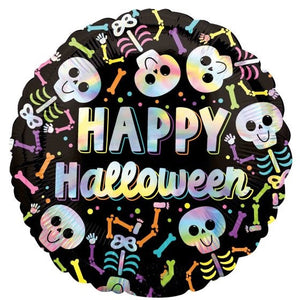 Holographic Bare Bones Foil Balloon 45cm Each