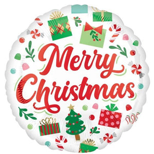Santa's Christmas Presents Foil Balloon 45cm Each