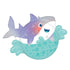 Shark Party Roly Polies Foil Balloon 66cm x 45cm Each