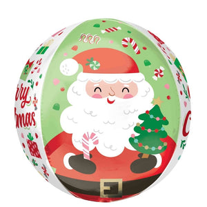 Jolly Old Santa Orbz Balloon 38cm x 40cm Each