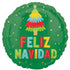 Feliz Navidad Festive Fringe Foil Balloon 45cm Each