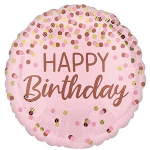 Pretty Pink Birthday Foil Balloon 45cm Each