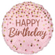 Pretty Pink Birthday Foil Balloon 45cm Each