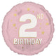 Little Miss 2nd Birthday Foil Balloon 45cm Each