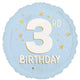 Little Mister 3rd Birthday Foil Balloon 45cm Each