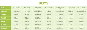 Costume Ninja Boys Deluxe 6-8 Years Each