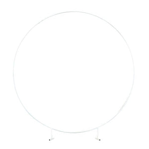 White Metal Circle Hoop Frame 2m Each