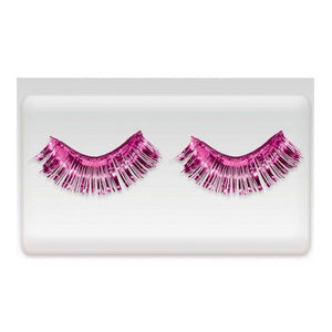 Team Spirit Pink Tinsel Eyelashes
