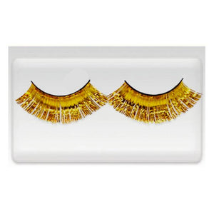 Team Spirit Gold Tinsel Eyelashes