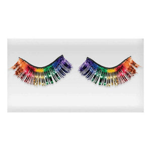 Team Spirit Rainbow Tinsel Eyelashes