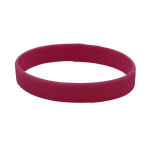 Team Spirit Pink Silicone Wristbands 4pk