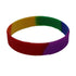 Team Spirit Rainbow Silicone Wristbands 4pk