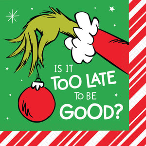 Dr. Seuss The Grinch Lunch Napkins 16pk
