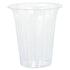 Clear Plastic Flared Cylinder 14cm x 15cm