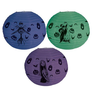 Nightmare Before Christmas Paper Lanterns 3pk