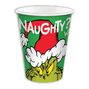 Dr. Seuss The Grinch HC Paper Cups 266ml 8pk