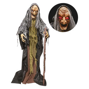 Animatronic Witch with Cane 43cm x 40cm x 160cm Each