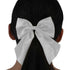 Team Spirit White Hair Bow