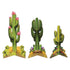 Western 3D Cactus Centrepieces 3pk