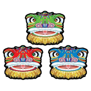 Chinese New Year Dragon Cutouts 36cm 3pk