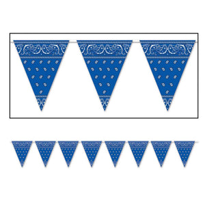Western Bandana Pennant Banner 28cm x 3.65m Each