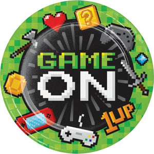 Video Game Party Dinner NPC Paper Plates 8pk