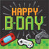 Gaming Party Happy Birthday Luncheon Napkin 16.5cm x 16.5cm 16pk